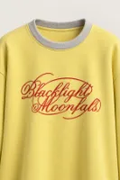 Blacklight - Sarı - Uzun Kollu Erkek Sweatshirt