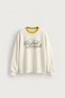 Blacklight - Beyaz - Uzun Kollu Erkek Sweatshirt