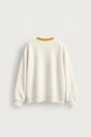 Blacklight - Beyaz - Uzun Kollu Erkek Sweatshirt