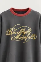 Blacklight - Siyah - Uzun Kollu Erkek Sweatshirt