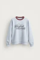 Blacklight - Gri - Uzun Kollu Erkek Sweatshirt