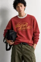 Blacklight - Bordo - Uzun Kollu Erkek Sweatshirt