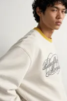 Blacklight - Beyaz - Uzun Kollu Erkek Sweatshirt