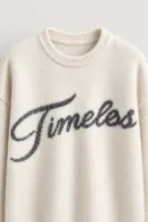 Timeless - Ekru - Oversize Fit - Erkek Kazak
