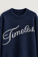 Timeless - Lacivert - Oversize Fit - Erkek Kazak