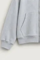 LA Ravage - Bebe Mavi - Oversize Fit - Fermuarlı Erkek Ceket ve Erkek Eşofman Takımı