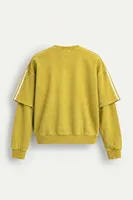 Arlo - Sarı - Bisiklet Yaka %100 Pamuk - Erkek Sweatshirt
